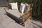Exotan Bamboo Tuinbank Incl Kussens - Bamboe - Naturel - 86x185x80