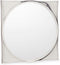 Wandspiegel 1270 Wit Zwart 45 x 45 x 3 cm Cirkel (4 Stuks)