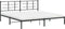 vidaXL - Bedframe - met - hoofdbord - metaal - zwart - 200x200 - cm
