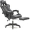 VDD Gaming - Game stoel - Gaming - Bureaustoel - Met Nekkussen & Verstelbaar Rugkussen - Met Voetsteun -Silicone Game Stoel - Draaistoel - Zwart