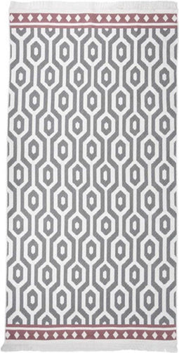 vidaXL - Vloerkleed - 80x150 - cm - katoen - grijs