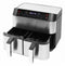 Niceey Dubbele Airfryer XXL - 8.0 Liter - 2460 Watt - 2 Kookvakken - Zilver