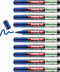 edding 50 EcoLine - Verfstift - Laag VOS-gehalte navulbaar - Blauw (10 stuks)