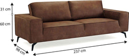 Feel Furniture - Weston - 2 zits - Cognac