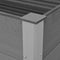 vidaXL - Plantenbak - verhoogd - 100x100x54 - cm - HKC - grijs