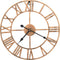 vidaXL - Wandklok - 40 - cm - metaal - goudkleurig