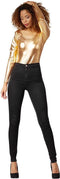 Dressforfun Metallic body - Verkleedkleding - Lange mouwen - Goud (M)