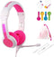 BuddyPhones School+ - Over-Ear Koptelefoon - Inklapbaar Microfoon - Roze Wit