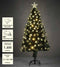 Luca Lighting Mercury Kunstkerstboom met Fibre Optic Verlichting - H120 x Ø55 cm - Groen