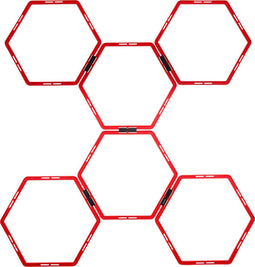 Pure2Improve Loopladder - Agility Grid - Achthoekig - Rood