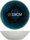 Cosy&Trendy Chiara Blue Serviesset - inclusief ONA Drinkglazen (22CL) - 18 delig - 6 Persoons - Zomers Tafelservies - Vaatwasserbestendig