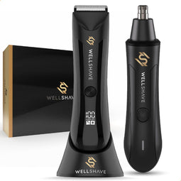 Wellshave Shave Package 2.0 - Bodygroomer & Neustrimmer - SkinSafe Technology - Draadloos