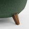 Mica Decorations Doppio - Bloempot op poten - H21 x Ø40 cm - Lichtgewicht - Groen