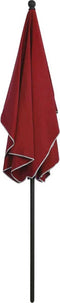 vidaXL - Parasol - met - paal - 210x140 - cm - bordeauxrood