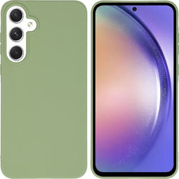 imoshion Hoesje Geschikt voor Samsung Galaxy A55 Hoesje Siliconen - imoshion Color Backcover - groen