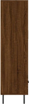 vidaXL - Hoge - kast - 69,5x31x115 - cm - bewerkt - hout - bruin - eikenkleur