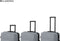 Milanoro Kofferset - 3-delig - Lichtgewicht Polypropyleen 360° Wielen TSA-slot - Grijs (3 stuks)