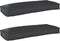 vidaXL - Ligbed - Kussens - 2 - stuks - Zwart - 100x40x8 - cm - Oxford - Stof