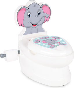 Pilsan Elephant Educatief Plaspotje - Wit/Grijs