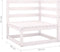 vidaXL - 3-delige - Loungeset - massief - grenenhout - wit