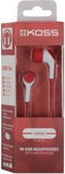 Koss KEB15I - In-Ear Koptelefoon - 18-20 kHz 110 dB - Rood