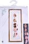 Thea Gouverneur - Borduurpakket met telpatroon - 3050.05 - Voorgesorteerde DMC Garens - Gebakjes - Zwart Aida - 47 cm x 12 cm - DIY Kit