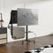 VDD TV Standaard - Verrijdbaar - Draaibaar - 37 tot 75 Inch - 40 x 66 x 152 cm - Zwart