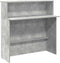vidaXL - Receptiebalie - 100x50x103,5 - cm - bewerkt - hout - betongrijs