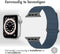 imoshion Magnetisch lederen bandje - Geschikt voor Apple Watch 1, 2, 3, 4, 5, 6, 7, 8, 9, 10 (42 mm), SE - 38/40/41 mm - Blauw - One Size