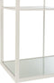 J-Line rek 5 legplanken - metaal/glas - wit