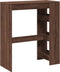 vidaXL - Bartafel - met - rekken - 90x40x103,5 - cm - bewerkt - hout - bruin - eiken