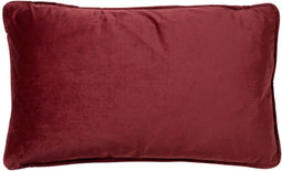 Dutch Decor FINN - Sierkussen 30x50 cm - velvet - lendekussen - Merlot - rood - Inclusief binnenkussen