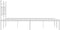 vidaXL - Bedframe - met - hoofdbord - metaal - wit - 150x200 - cm