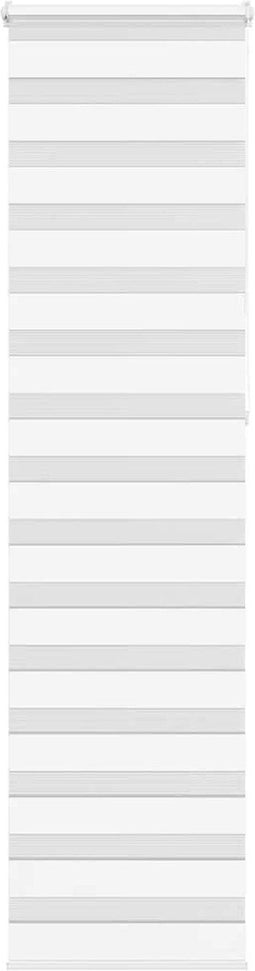 vidaXL - Zebra - rolgordijn - 65x230 - cm - stofbreedte - 60,9 - cm - polyester - wit