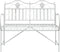 vidaXL - Tuinbank - met - Slede - Ontwerp - - - Wit - 103,5 - cm - Staal