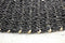 HSM Collection Vloerkleed Malibu - ø120 cm - raffia/zeegras - naturel/wit/zwart
