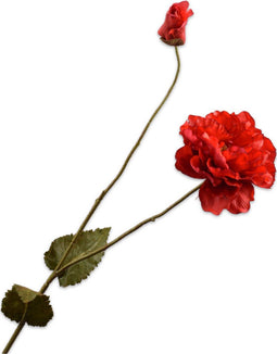 Silk-ka Kunstbloem-Zijden Bloem Klaproos Rood 109 cm