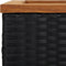 vidaXL - Plantenbak - 80x40x80 - cm - poly - rattan - zwart