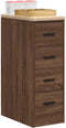 vidaXL - Garagekast - 30x51x85 - cm - massief - grenenhout - bruin - eikenkleurig