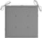 vidaXL - Tuinstoelkussens - 2 - st - 50x50x3 - cm - stof - grijs