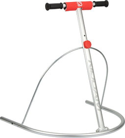 Nijdam Silvery Glider - Schaatshulp - Inklapbaar aluminium - Zilver/Zwart/Rood