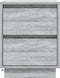 vidaXL - Nachtkastjes - met - LED-verlichting - - - 2 - stuks - - - Grijs - Sonoma - - - 39x34.5x50 - cm