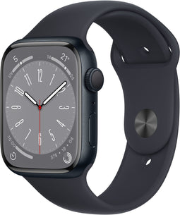 Apple Watch Series 8 - Smartwatch - GPS - 45mm - Aluminium - Zwart