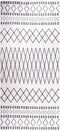 vidaXL - Vloerkleed - wasbaar - anti-slip - 80x300 - cm - zwart - en - wit