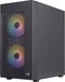 Aerocool Hexform - Mini Tower PC - 3x 120mm FRGB fans - Zwart