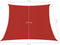 vidaXL - Zonnezeil - 160 - g/m² - 3/4x3 - m - HDPE - rood