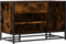 vidaXL - Schoenenbank - 80x40x53,5 - cm - bewerkt - hout - en - metaal - gerookt - eiken