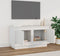 vidaXL - Tv-meubel - 80x35x45 - cm - bewerkt - hout - wit