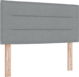 vidaXL - Hoofdbord - Lijnen - Design - Lichtgrijs - 80 - cm - Stoffering