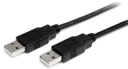 Startech.com 2m USB 2.0 A naar A Kabel M/M - Male/Male - Zwart